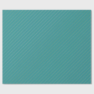 Papel de embrulho de Natal Aqua & Teal com detalhe