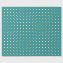 Papel de embrulho de Natal Aqua & Teal com detalhe