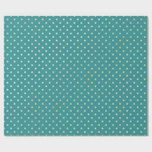 Papel de embrulho de Natal Aqua & Teal com detalhe