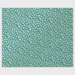 Papel de embrulho de Natal Aqua & Teal com detalhe