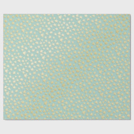 Papel de embrulho de Natal Aqua & Verde-azulado co