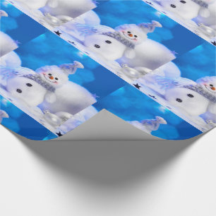 Papel de embrulho de Natal/Boneco de neve