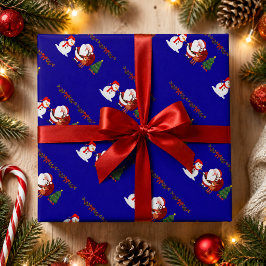 Papel de embrulho de Natal Boneco de Neve e Rena d