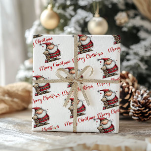 Papel de embrulho de Natal caprichoso e divertido