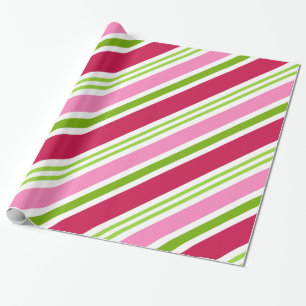 Papel de embrulho de Natal com cor-de-rosa retrô e
