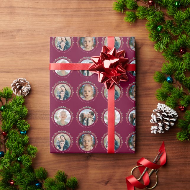 Papel de embrulho de Natal com fotos personalizada (Presente de Natal)