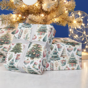 Papel de embrulho de Natal com tema Feriado
