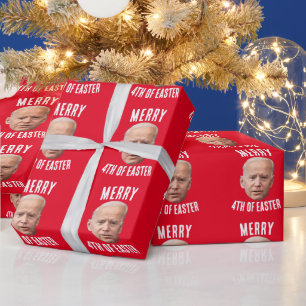 Papel de embrulho de Natal confuso e engraçado do 