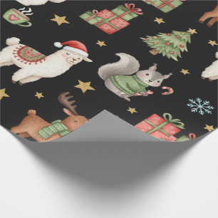 Papel de embrulho de Natal Cozy Critters