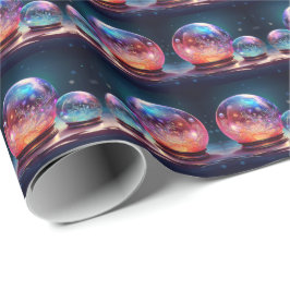Papel de embrulho de Natal Crystal Snowballs