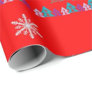 Papel de embrulho de Natal Cumprimentos de Natal