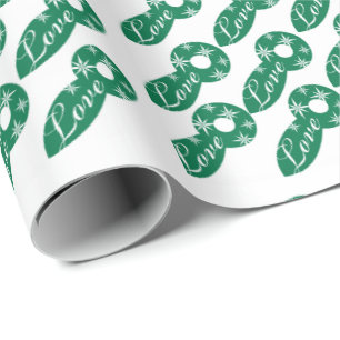 Papel de embrulho de Natal da época do amor