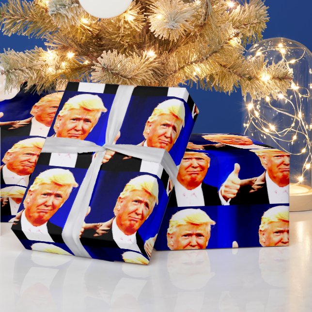 Papel de embrulho de NATAL de DONALD TRUMP (Feriados)
