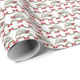 Papel de embrulho de Natal de Gambá