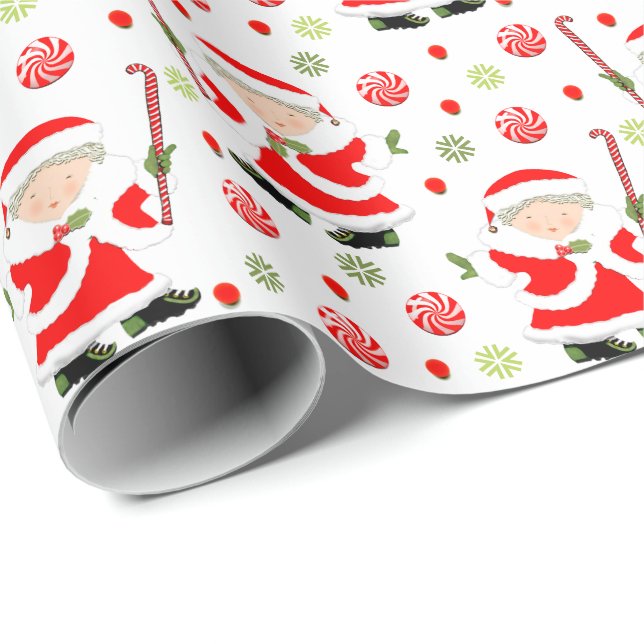 Papel de embrulho de Natal de hóquei em campo (Ponta do rolo)