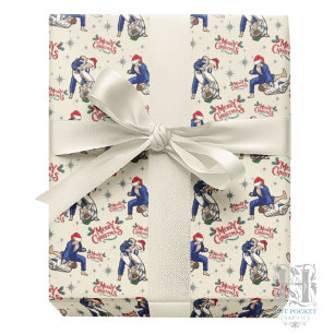 Papel de embrulho de Natal de Jiu Jitsu