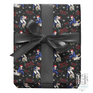 Papel de embrulho de Natal de Jiu Jitsu