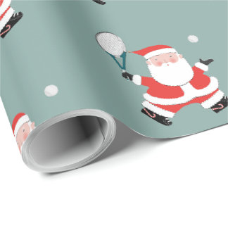 Papel de embrulho de Natal de tênis