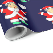 Papel de embrulho de Natal de volei