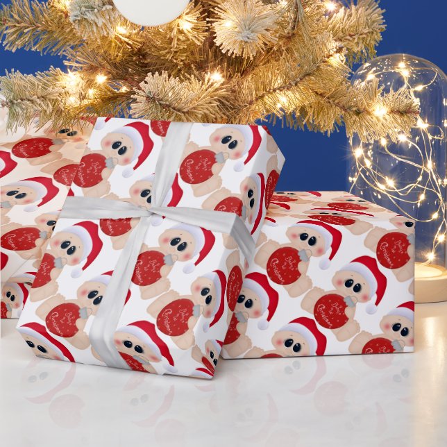 papel de embrulho de Natal do bebê (Feriados)