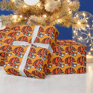 Papel de embrulho de Natal do futebol de CINCINNAT