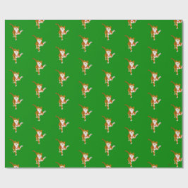Papel de embrulho de Natal do gato Jingle Claws