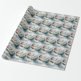 Papel de embrulho de Natal do Grande Pirineus