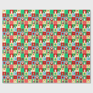 Papel de embrulho de Natal do Quebra-Nozes