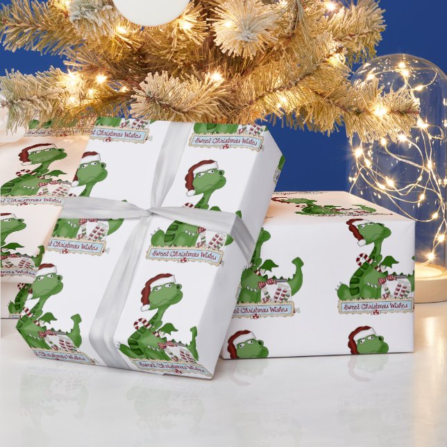Papel de embrulho de Natal Dragon Holiday (Feriados)