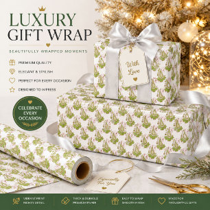 Papel de embrulho de Natal elegante