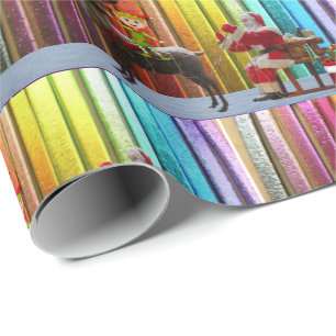 Papel de embrulho de Natal Elfo