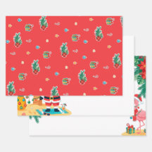 Papel de embrulho de Natal em julho