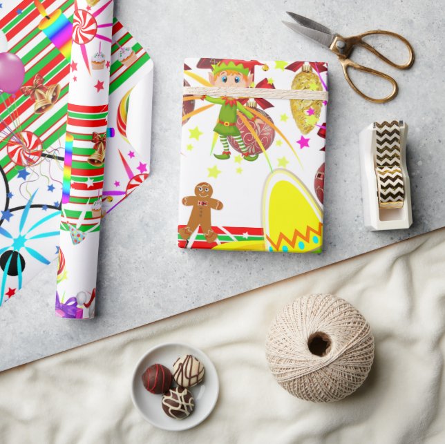 Papel de embrulho de Natal Feliz Aniversário (Artesanato)