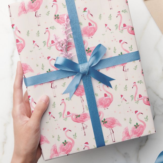Papel de embrulho de natal flamingo  (Criador carregado)