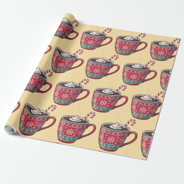 Papel de embrulho de Natal fofo (Desenrolado)