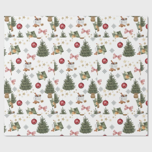 Papel de embrulho de Natal fofo (Aberto)