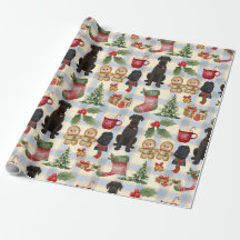 Papel de embrulho de Natal Giant Schnauzer