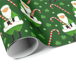 Papel de embrulho de Natal irlandês