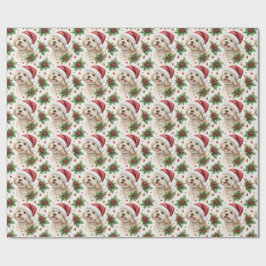 Papel de embrulho de Natal Maltipoo