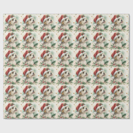 Papel de embrulho de Natal Morkie