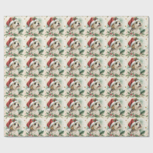 Papel de embrulho de Natal Morkie