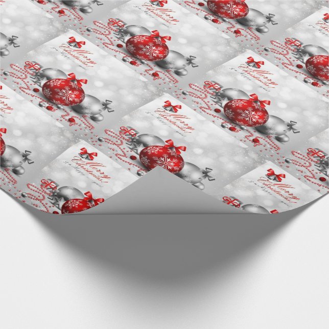Papel de embrulho de Natal/ornamentos (Ponta)