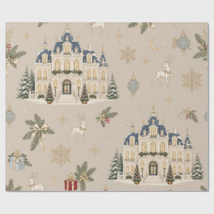 Papel de embrulho de Natal Palácio de Inverno Taup