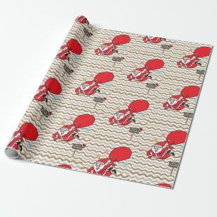 Papel de embrulho de Natal Papai Noel