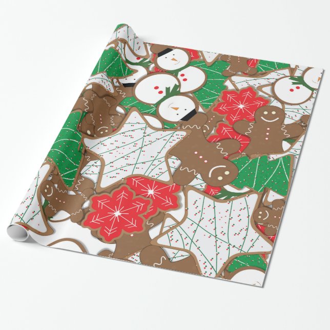 Papel de embrulho de Natal para biscoitos de Natal (Desenrolado)