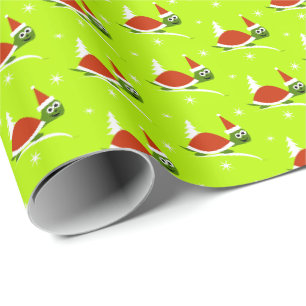 Papel de embrulho de Natal para crianças Santa Tar