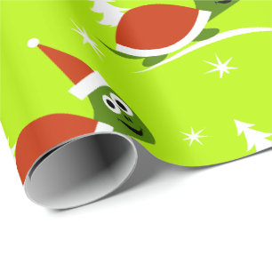 Papel de embrulho de Natal para crianças Santa Tar