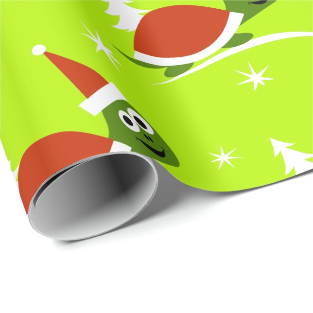 Papel de embrulho de Natal para crianças Santa Tar (Ponta do rolo)