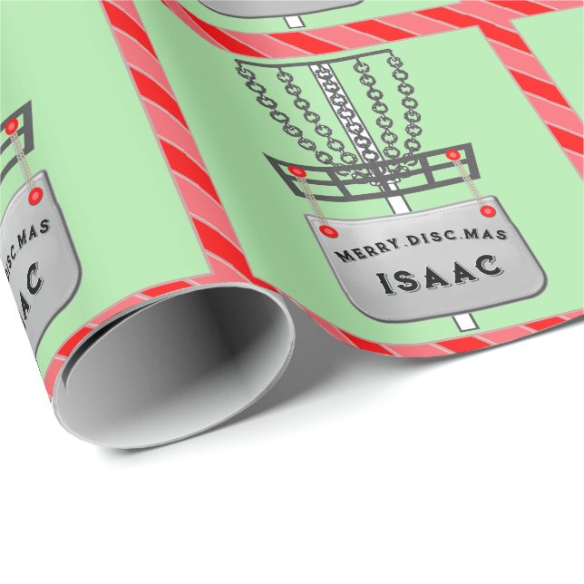 Papel de embrulho de Natal para Disc Golf (Ponta do rolo)