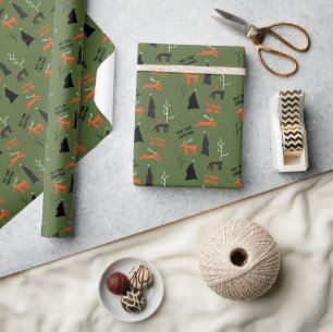 Papel de embrulho de Natal para Jogos de Reindeer